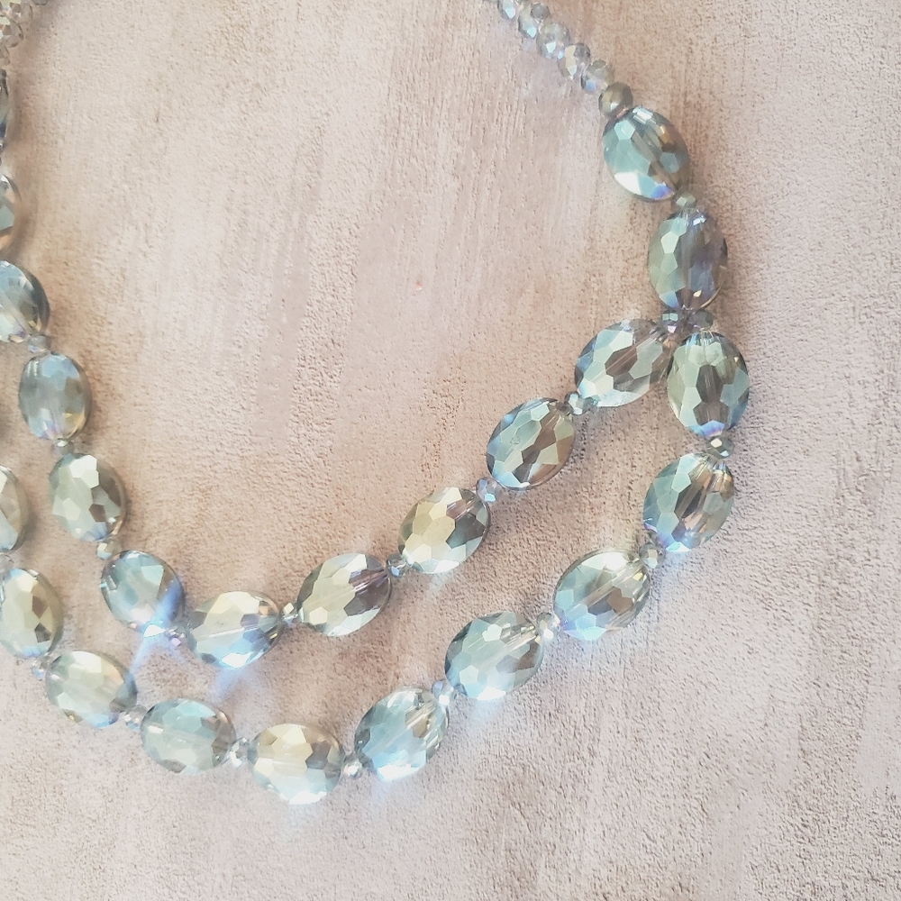 Dazzling Blue Crystal Necklace - Picture 3 of 5